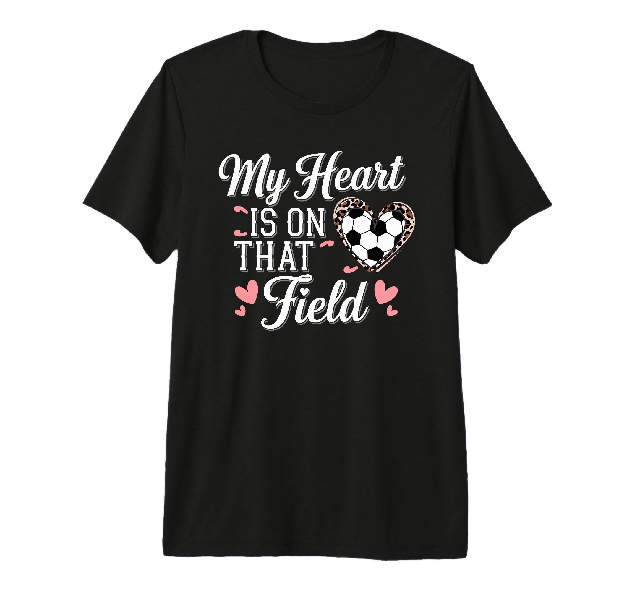 My Heart Is That Field Soccer Mom Tri Blend T-Shirt - Graphic Print Unisex