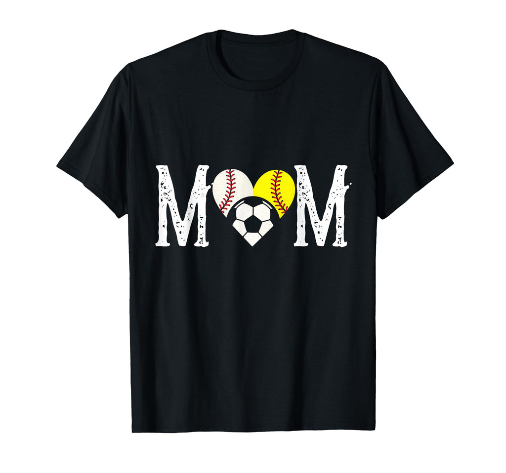 Mom Baseball Softball Soccer T-Shirt - Novelty Apparel Men Women