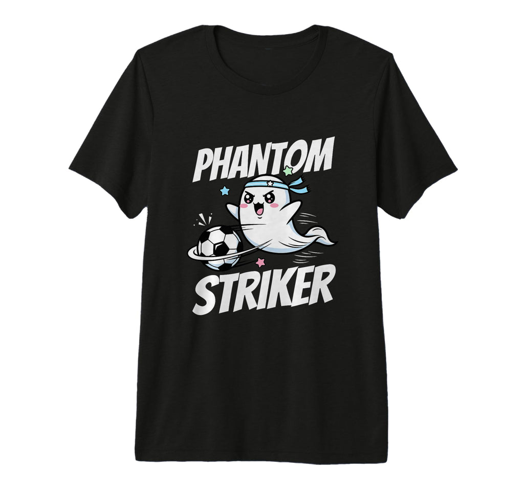 Phantom Striker Funny Ghost Soccer T-Shirt - Fun Novelty Design Unisex