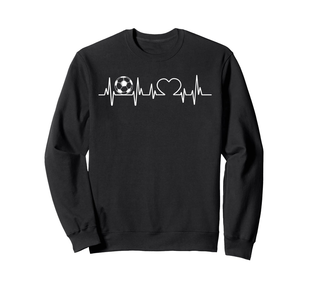 Soccer Heart Beat Pulse Play Sports Team T-Shirt - Graphic Print Men Women