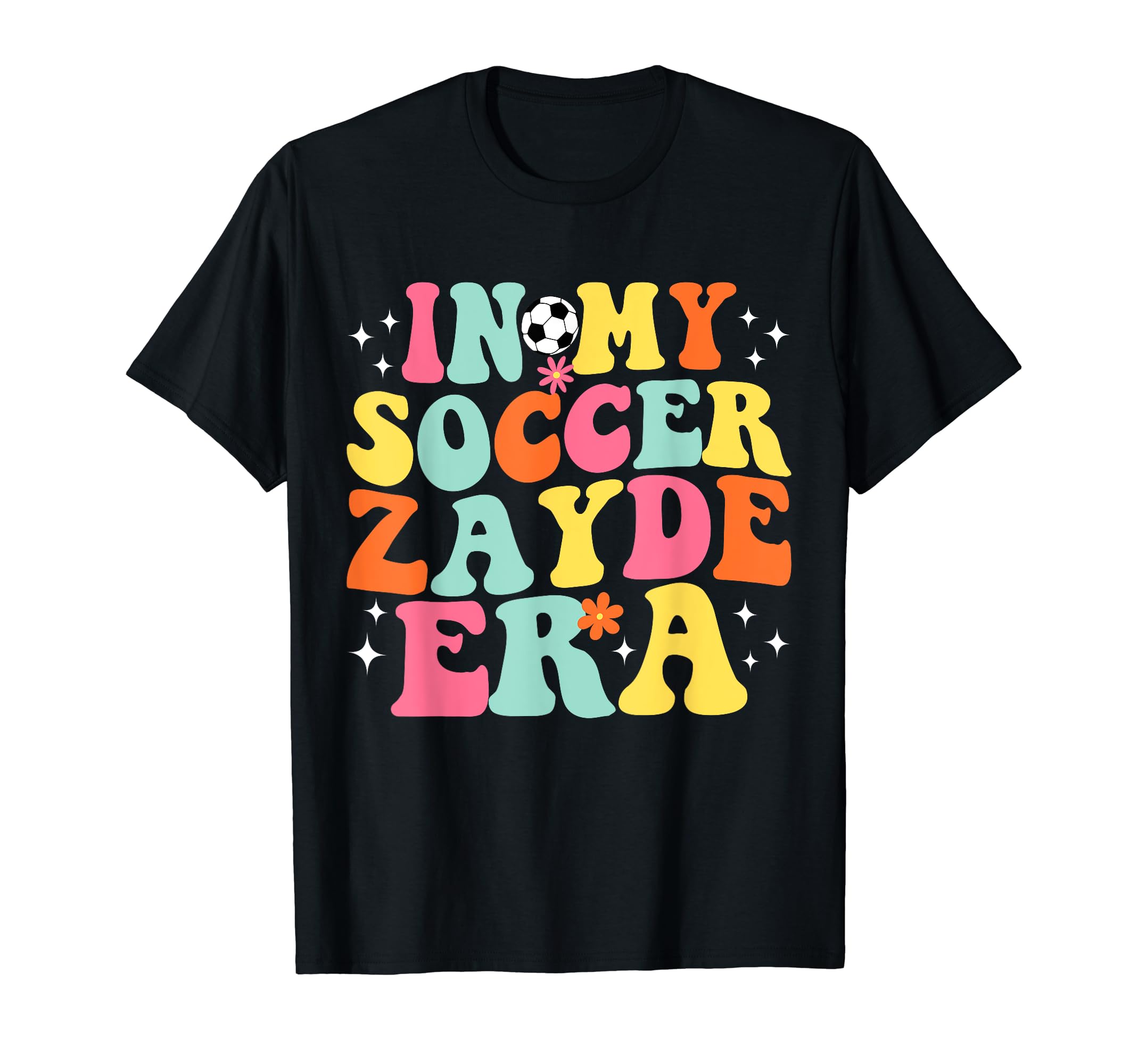 My Soccer Zayde Era Game Day Groovy T-Shirt - Custom Art Print for Adults