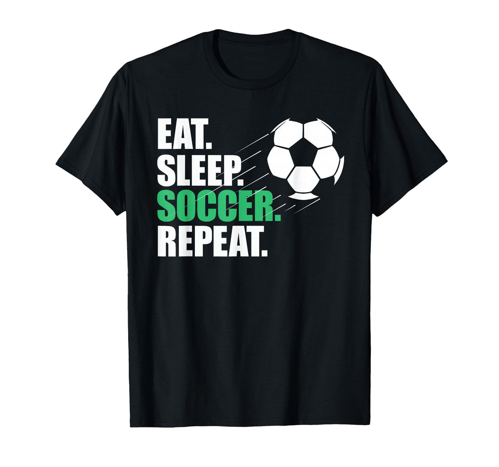 Eat Sleep Soccer Repeat Coaches T-Shirt - Streetwear Style for Adults