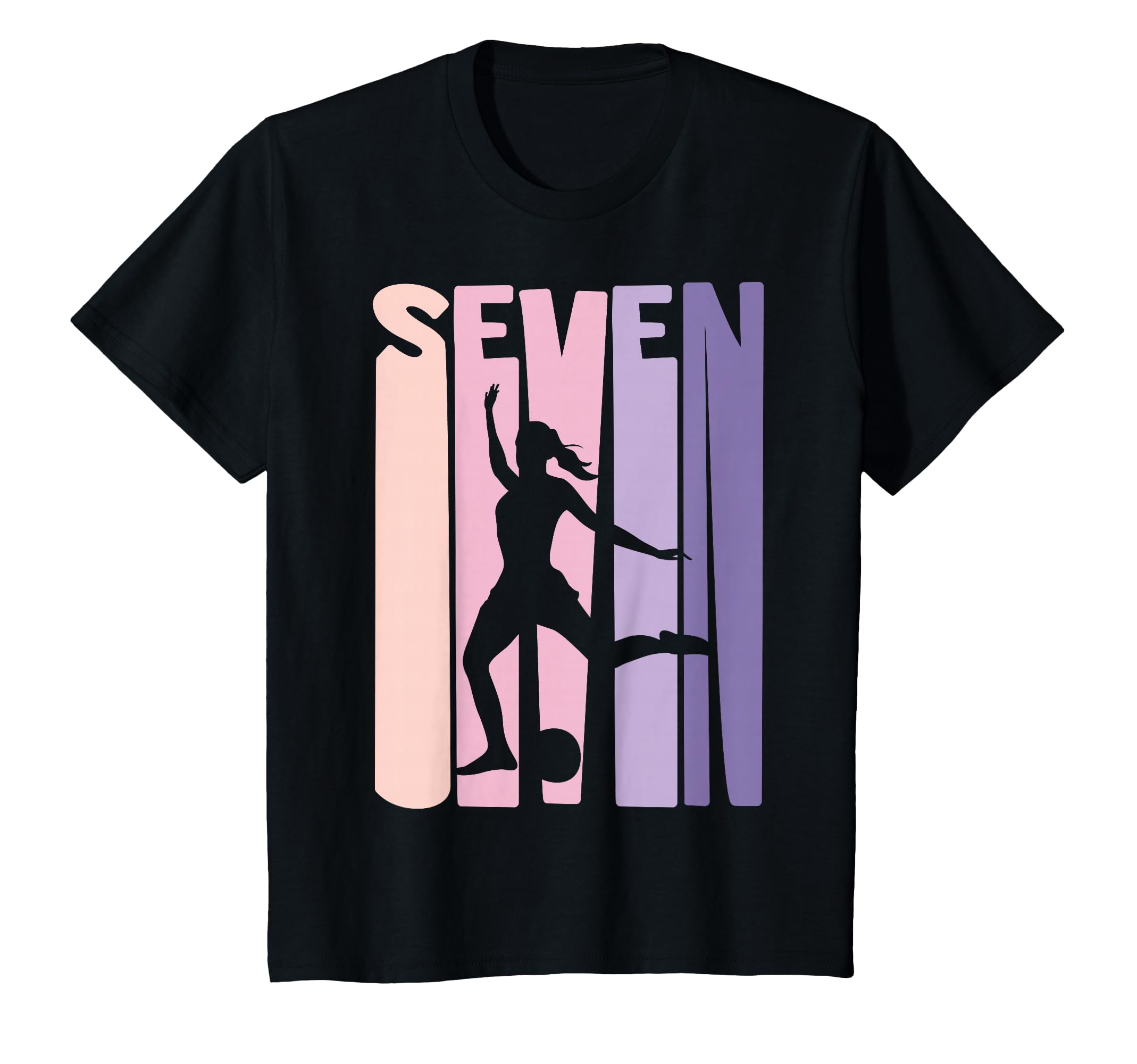 7 Years Soccer Gift 7Th Birthday T-Shirt - Custom Art Print for Adults