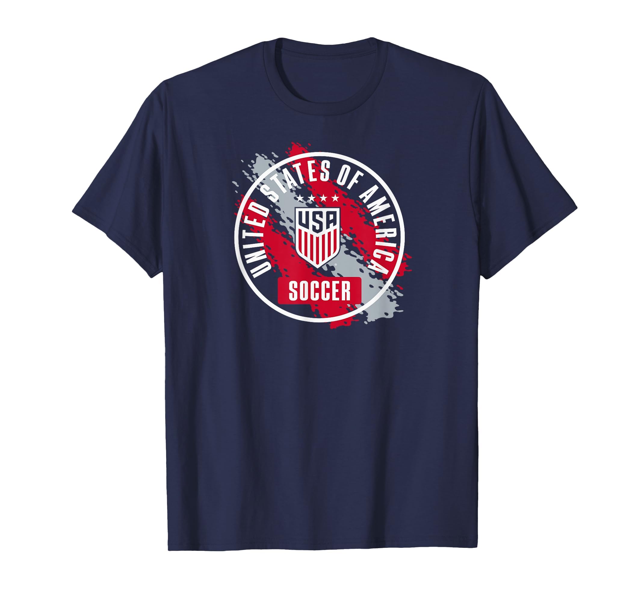 Usa Soccer Paint Navy Uswnt T-Shirt - Aesthetic Graphic Men Women