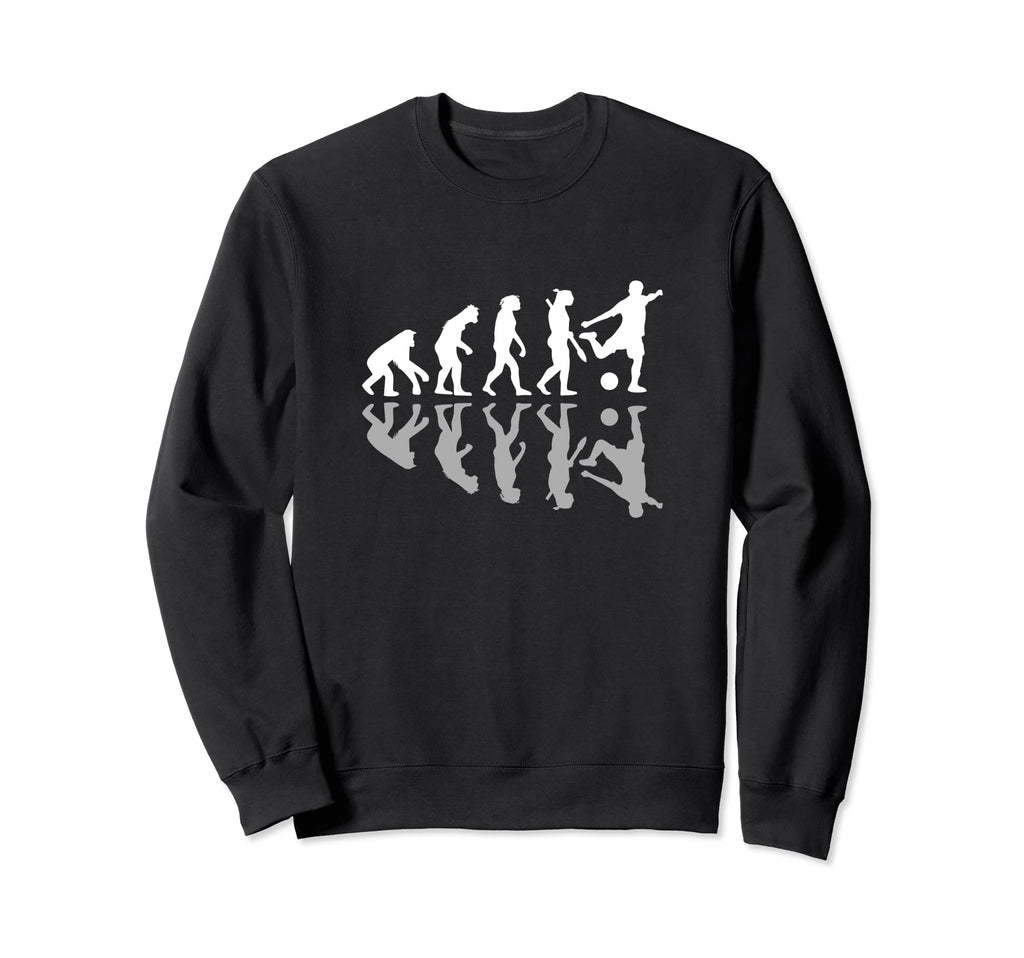 Human Evolution Funny Soccer Coach Sweatshirt - Custom Art Print Men Women