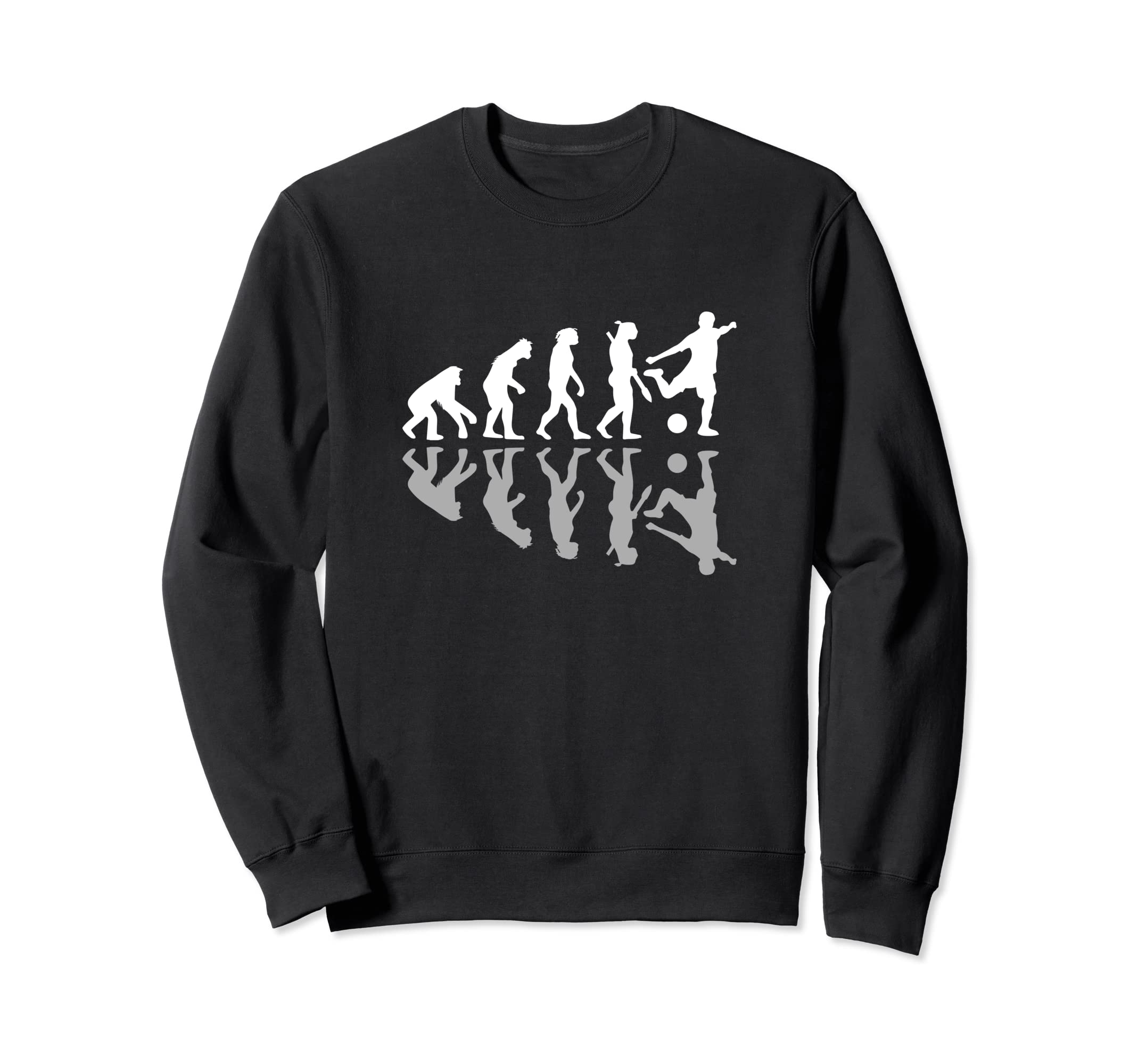 Human Evolution Funny Soccer Coach Sweatshirt - Custom Art Print Men Women
