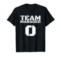 Team Manager Sports Equipment Coach T-Shirt - Graphic Print for Adults
