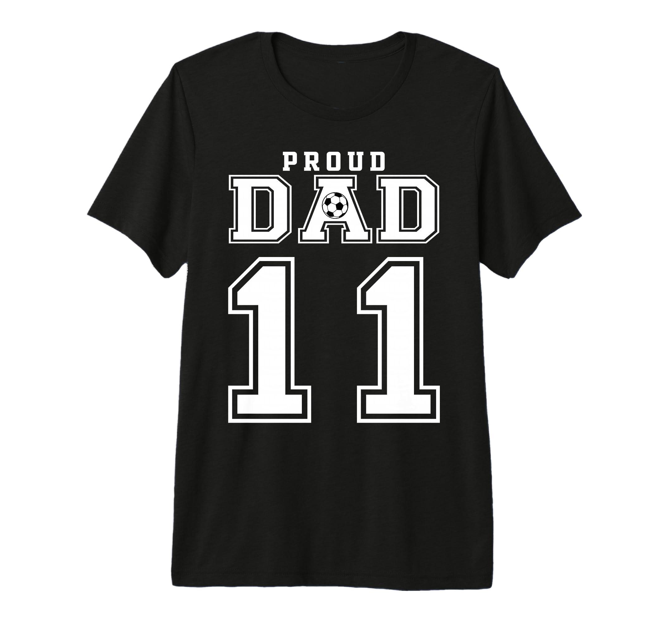 Number 11 Custom Proud Soccer Futbol T-Shirt - Unique Graphic Men Women