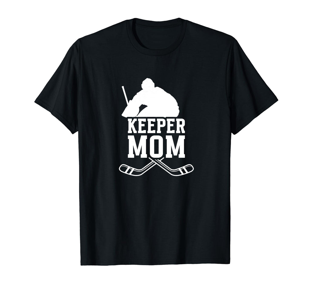 Ice Hockey Keeper Mom Ice Hockey T-Shirt - Minimalist Print for Adults