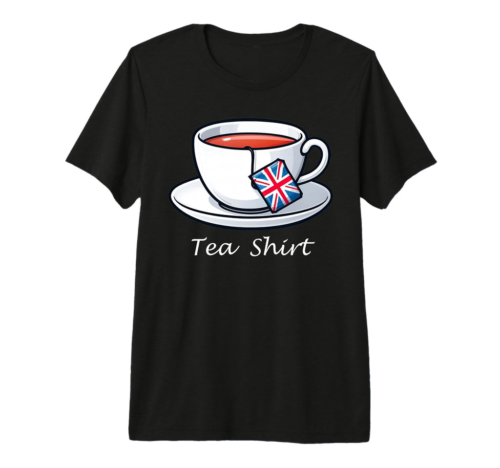 I Love English Tea Uk Flag Fun T-Shirt - Custom Art Print for Adults