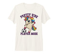 Soccer Pretty Vibe Unicorn Player T-Shirt - Custom Art Print for Adults