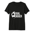 Goal Digger Soccer Football Goal T-Shirt - Minimalist Print for Adults