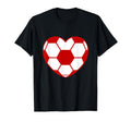 Soccer Heart Sport Player Icon T-Shirt - Novelty Apparel Men Women