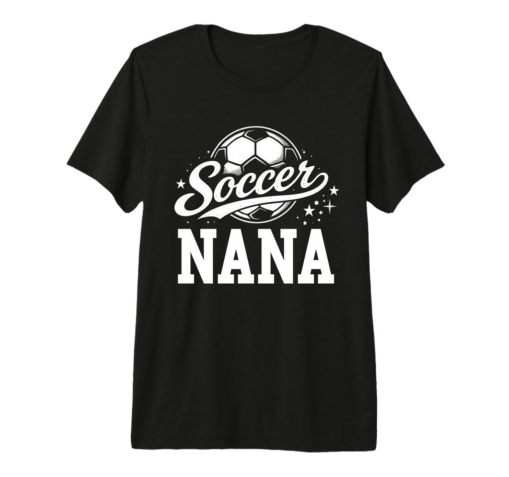 Soccer Nana Soccer Ball Tri Blend T-Shirt - Trendy Graphic for Adults