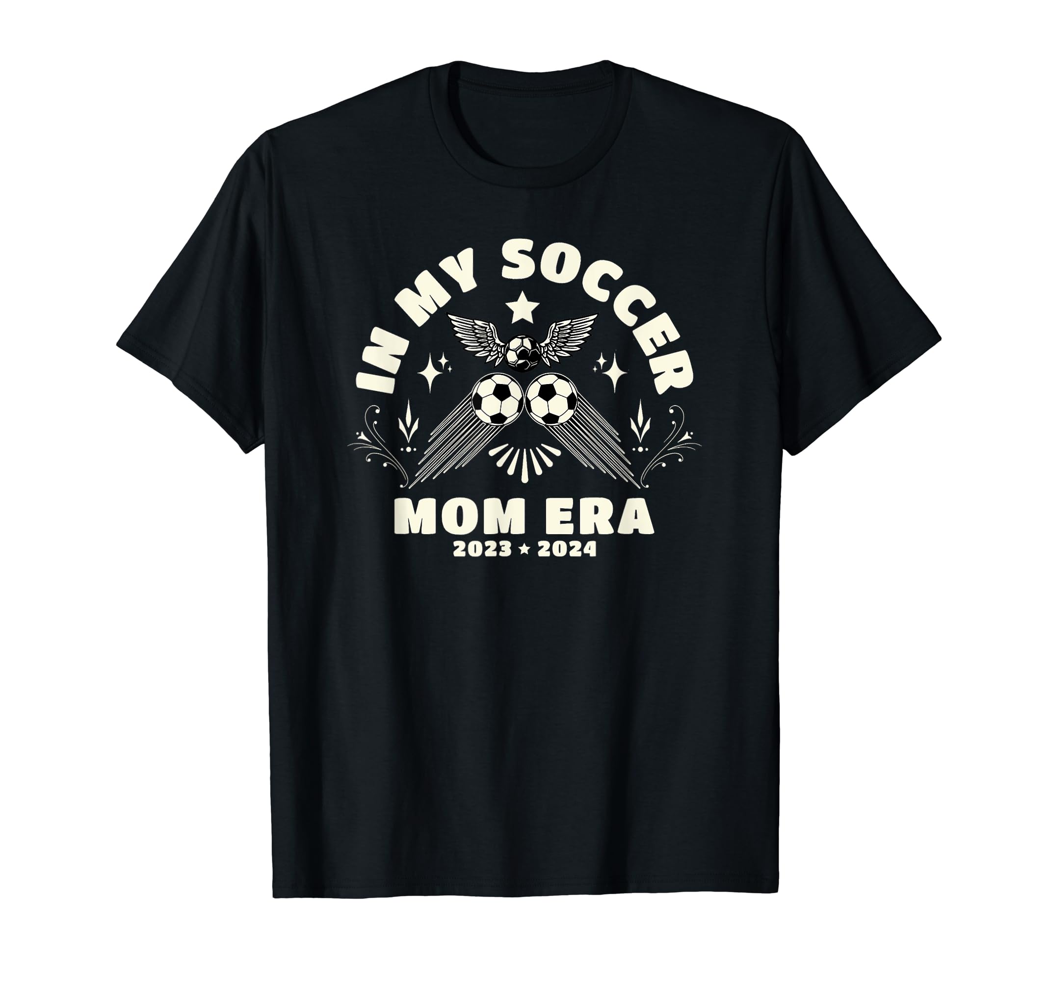 My Soccer Mom Era Groovy Mom Soccer T-Shirt - Graphic Print for Adults