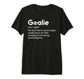 Soccer Goalie Definition Soccer T-Shirt - Minimalist Print Men Women