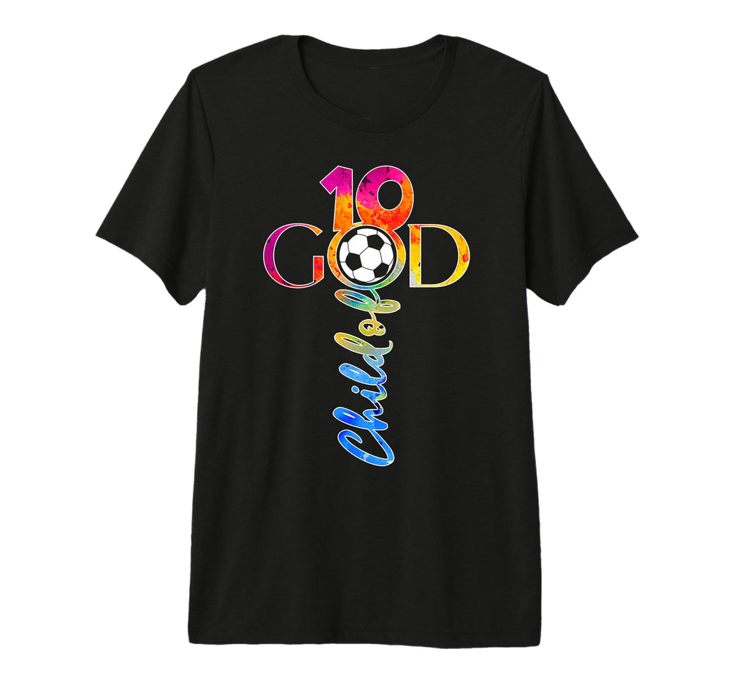 Jesus 10 Years Child God Soccer 10Th T-Shirt - Streetwear Style Men Women