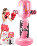 Punching Bag for Kids,New Upgraded 360°Rotating Kids Punching Bag,Inflatable Boxing Bag Toy for Boys Girls, Christmas Birthday Gift for Kids Age 3-12