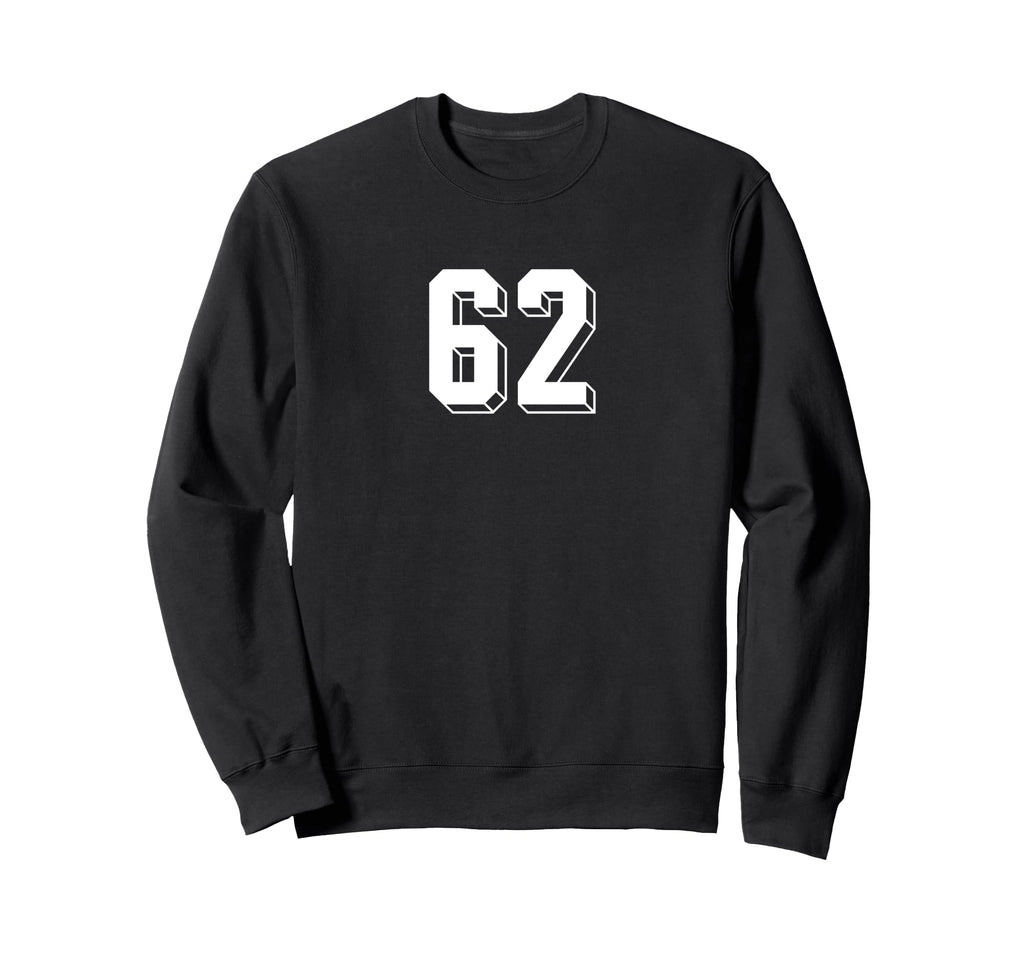 Number 62 80S 90S Soccer Team Sweatshirt - Unique Graphic for Adults