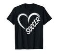 Funny Soccer Heart Soccer Player T-Shirt - Aesthetic Graphic Men Women