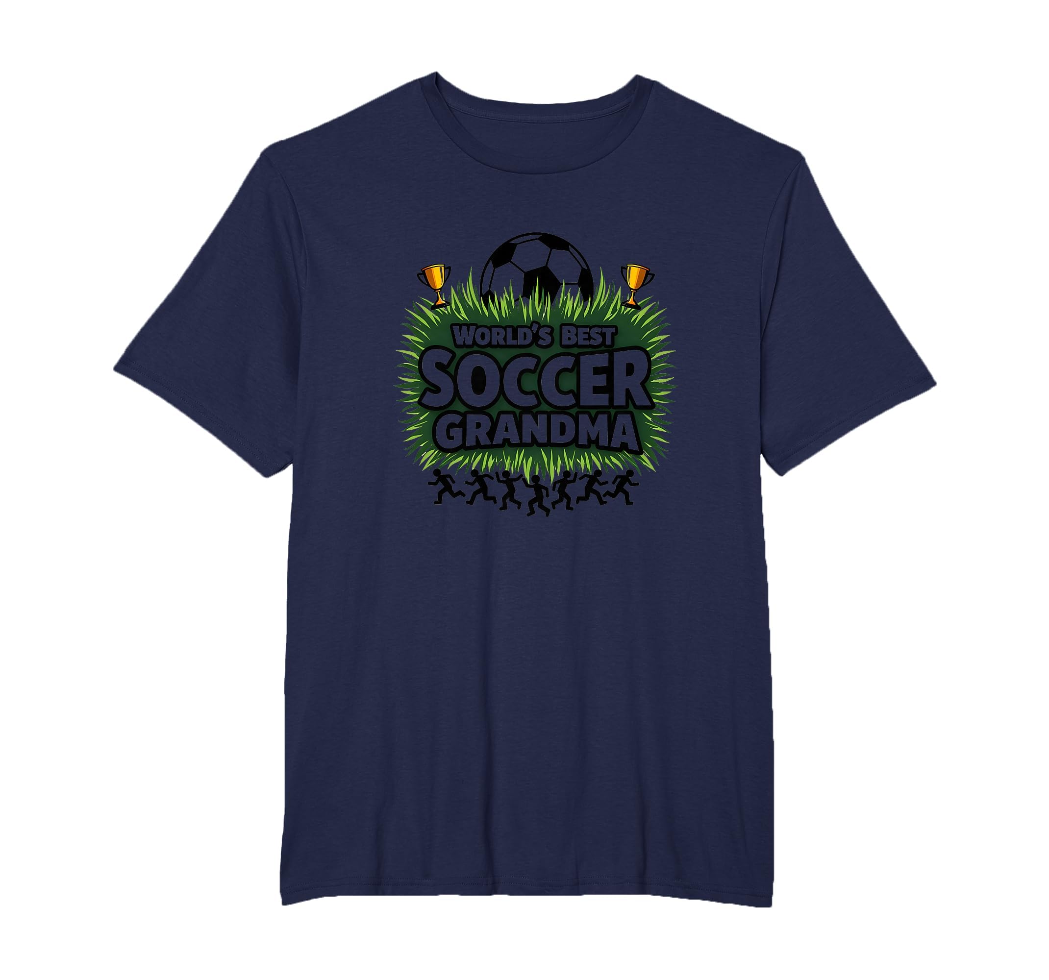 Worlds Best Soccer Grandma Champion Mens T-Shirt - Custom Art Print Unisex