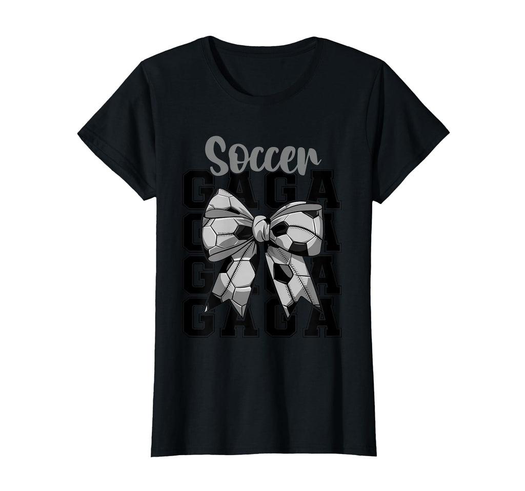 Soccer Gaga Coquette Bow Biggest Fan T-Shirt - Fun Novelty Design Unisex