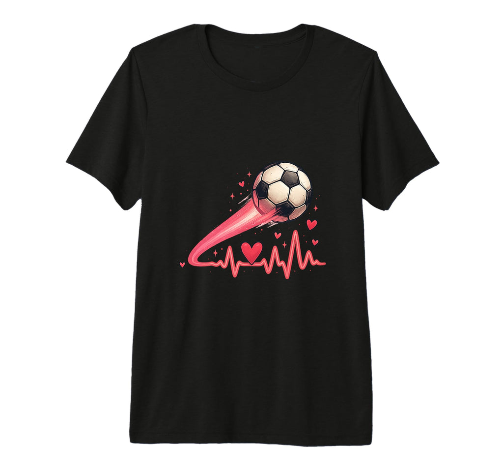 Soccer Heartbeat Motion Energy Art T-Shirt - Streetwear Style Men Women