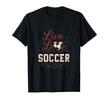 Live Love Soccer Heart Fan T-Shirt - Trendy Graphic Men Women