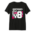 Soccer Birthday Party 8 Year Old 8Th T-Shirt - Graphic Print Men Women