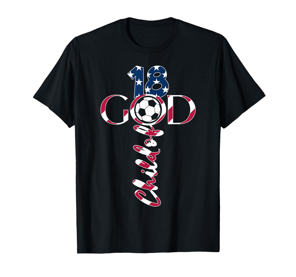 Jesus 18 Years Child God Soccer 18Th T-Shirt - Minimalist Print Unisex