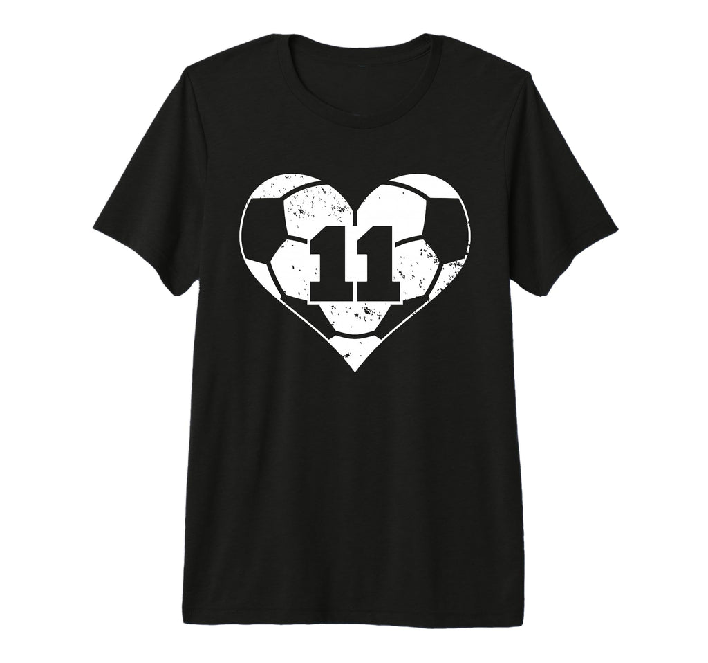 Soccer Number 11 Jersey Funny Soccer T-Shirt - Trendy Graphic for Adults