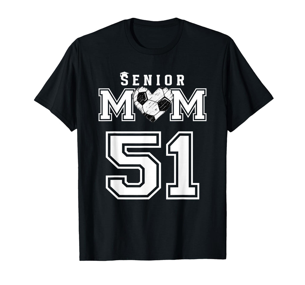 Proud Senior Soccer Mom Custom Jersey T-Shirt - Novelty Apparel for Adults