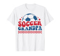 Soccer Grandpa Soccer Fan Support T-Shirt - Custom Art Print for Adults