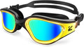 ZIONOR G1 Nava Super Anti-Fog Unisex Swim Goggles Mirror/Bright Smoke Lens