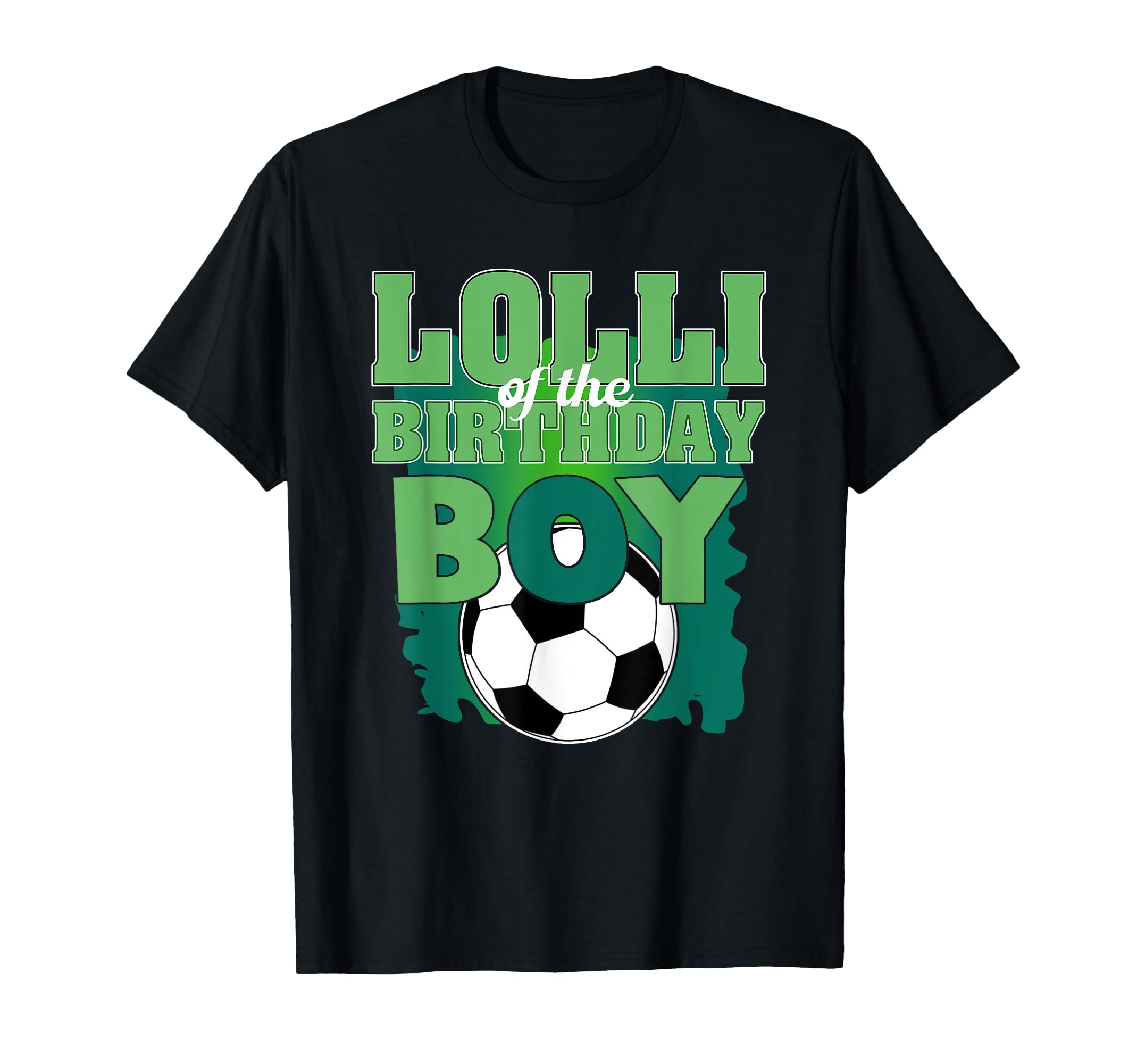 Lolli Birthday Soccer Group Family T-Shirt - Minimalist Print Unisex