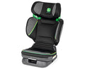 Peg Perego Viaggio Flex 120 Booster, 4D Total Adjust for Safety & Comfort, No Armrests, Compact Fold for Travel, 40-120 lbs, Made in Italy, John Deere (Black/Green)