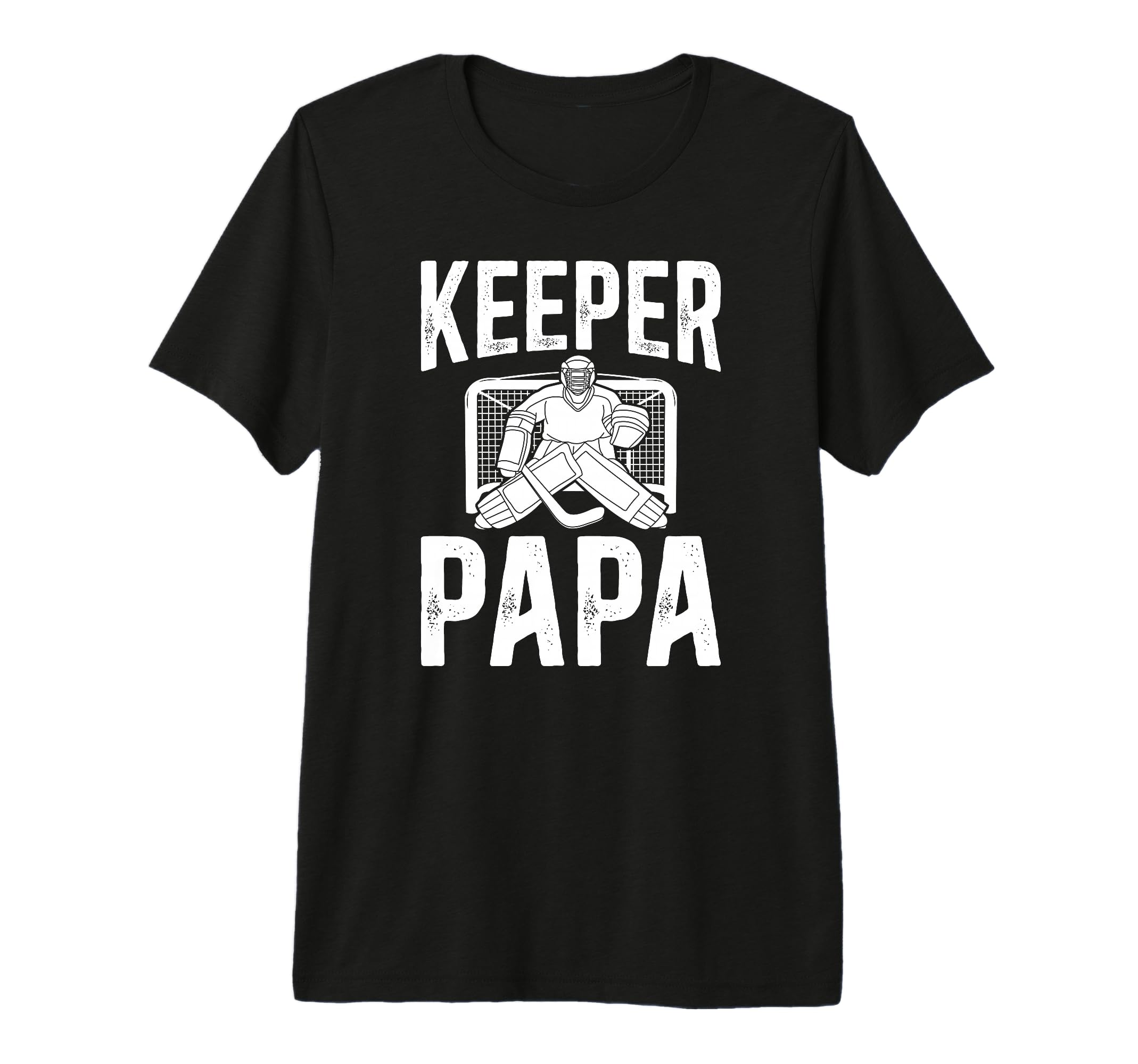 Mens Ice Hockey Keeper Papa Ice T-Shirt - Aesthetic Graphic Men Women