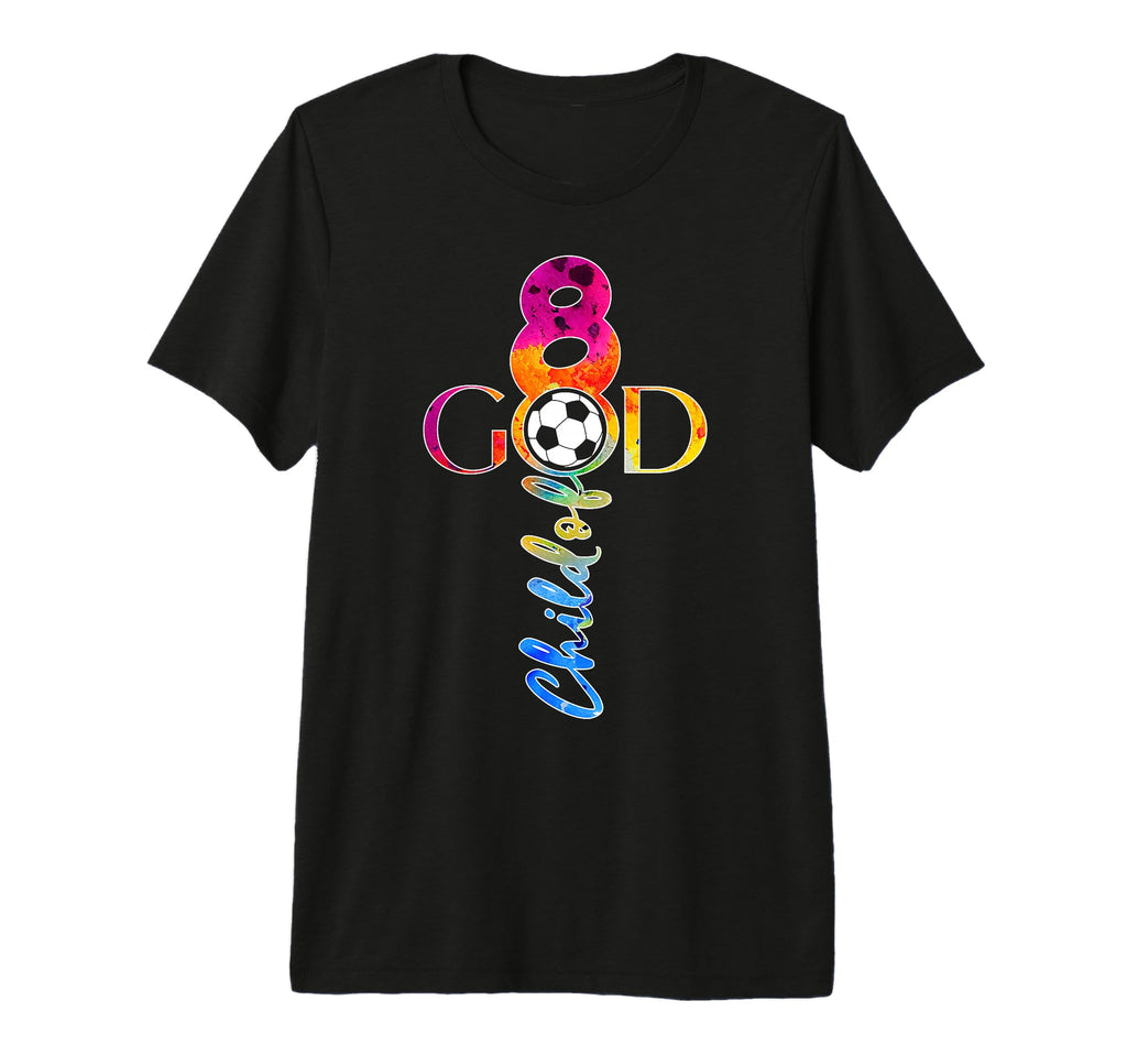 Jesus 8 Years Child God Soccer 8Th T-Shirt - Custom Art Print Unisex