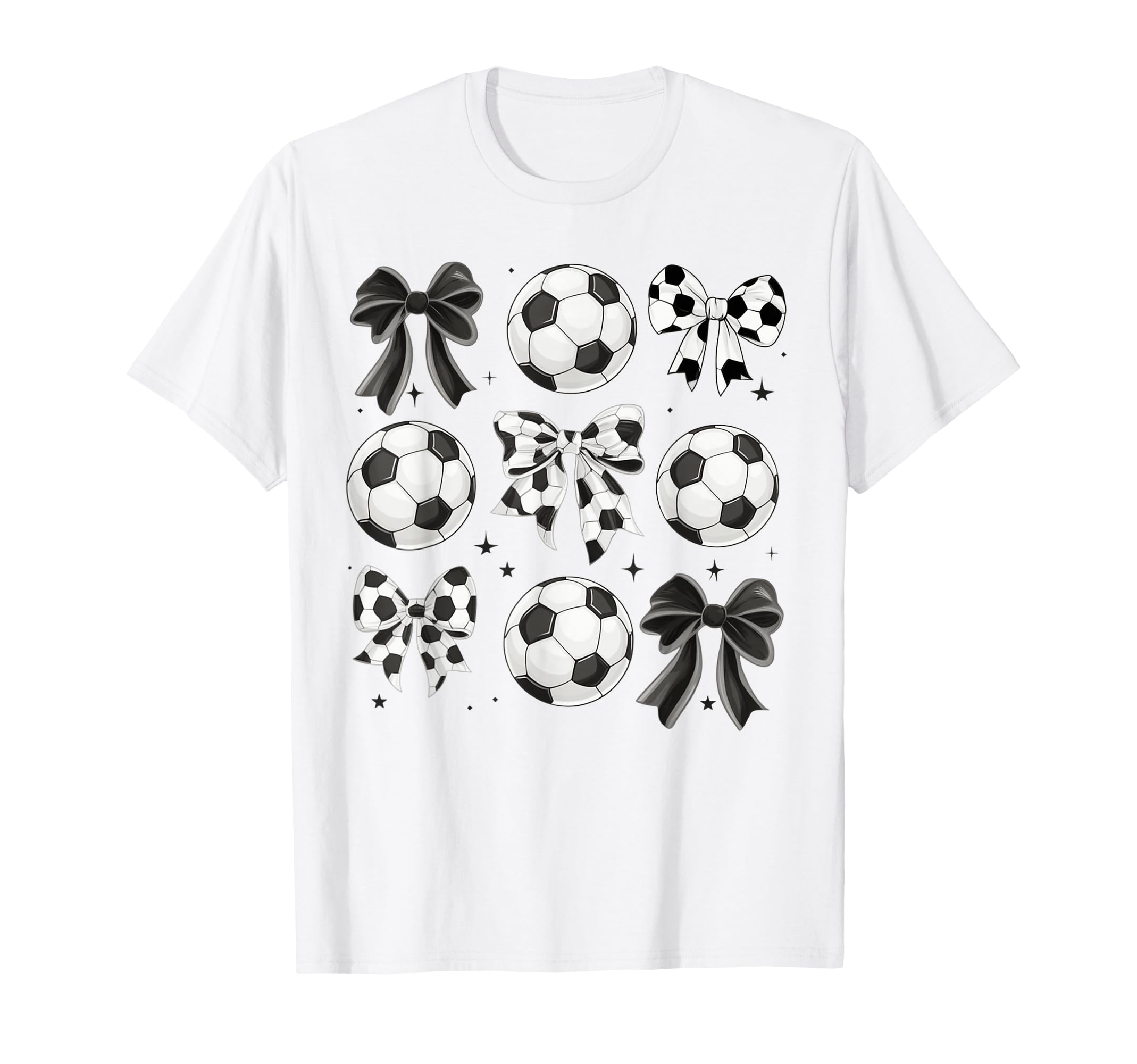 Soccer Coquette Mom Preppy Soccer T-Shirt - Trendy Graphic Men Women
