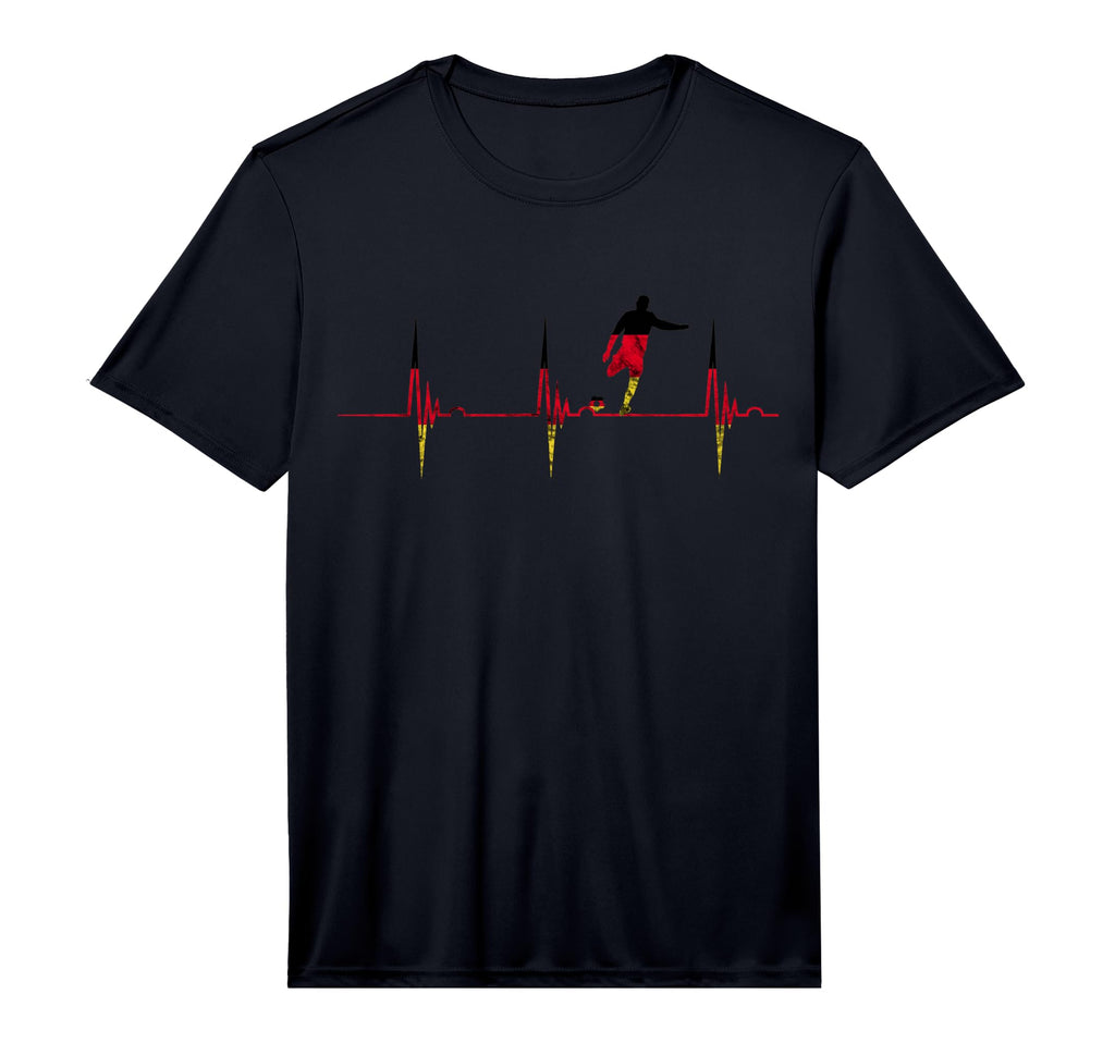 German Soccer Team Germany Heartbeat T-Shirt - Graphic Print for Adults