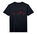 German Soccer Team Germany Heartbeat T-Shirt - Graphic Print for Adults
