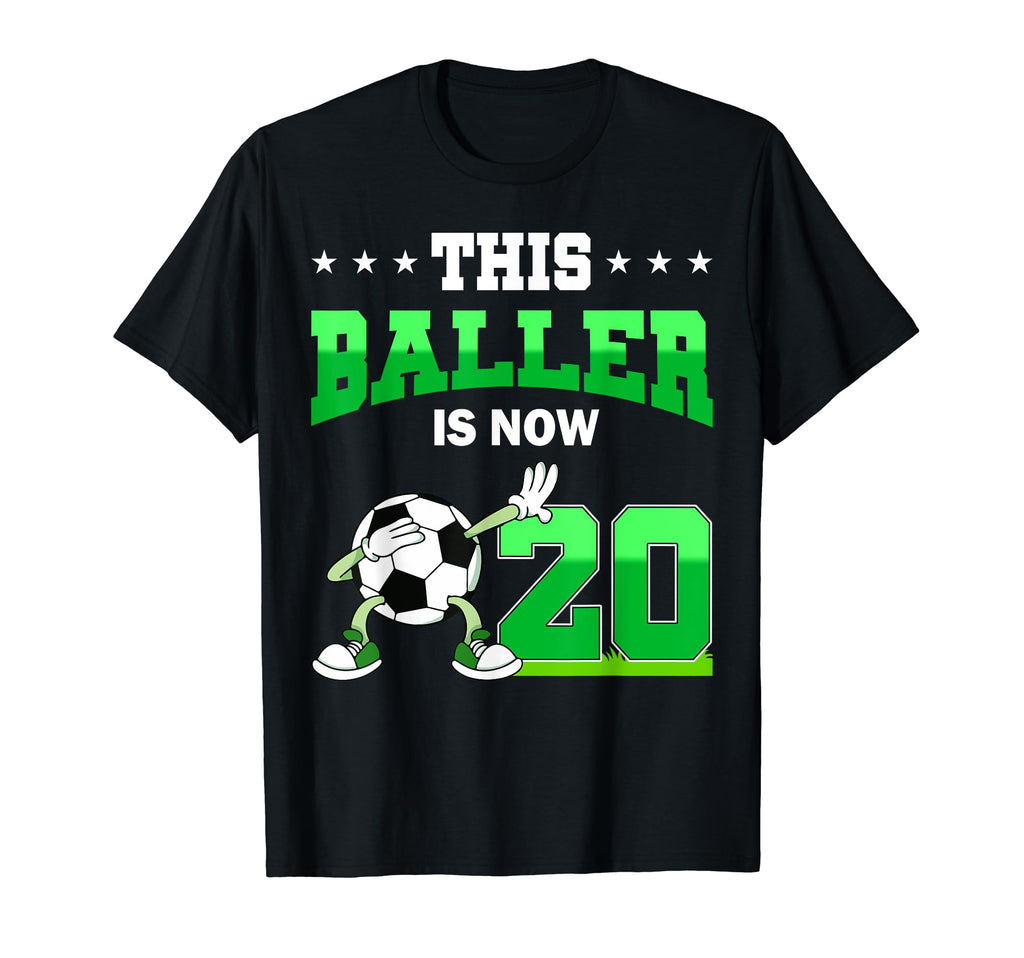This Baller Is Now 20 Soccer 20Th Bday T-Shirt - Novelty Apparel Men Women
