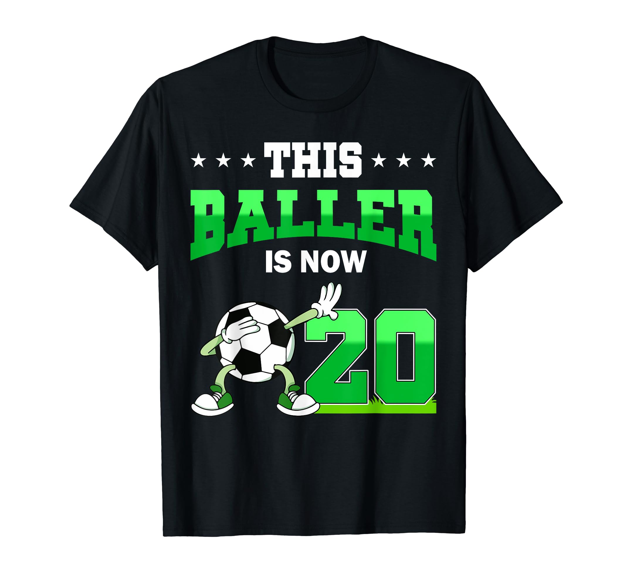 This Baller Is Now 20 Soccer 20Th Bday T-Shirt - Novelty Apparel Men Women