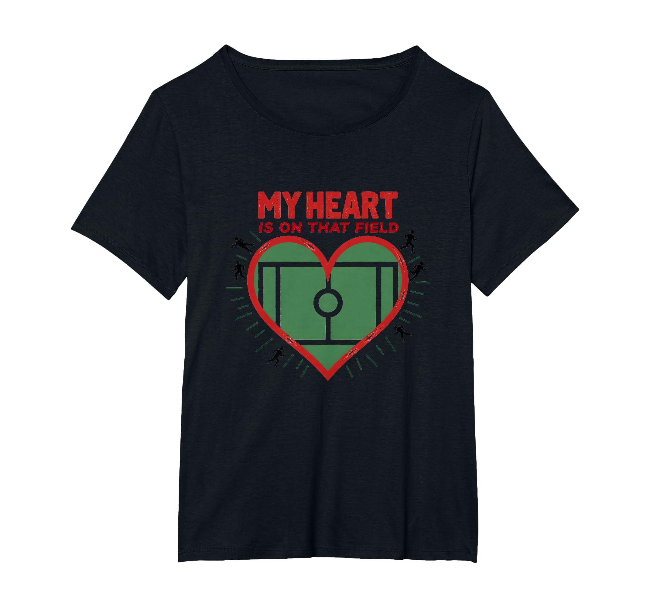 My Heart Is That Field Soccer Fan T-Shirt - Streetwear Style for Adults