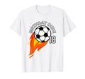 18 Year Old 18Th Birthday Dude Flame T-Shirt - Minimalist Print Men Women
