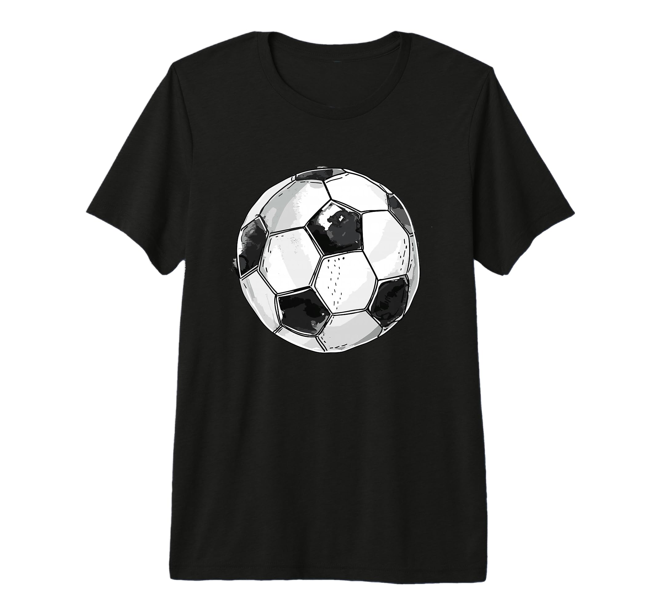 Soccer Ball Tri Blend T-Shirt - Trendy Graphic Unisex