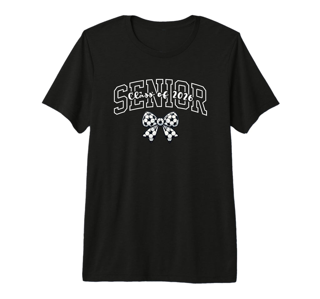 Senior Class 2026 Soccer Coquette T-Shirt - Fun Novelty Design Men Women