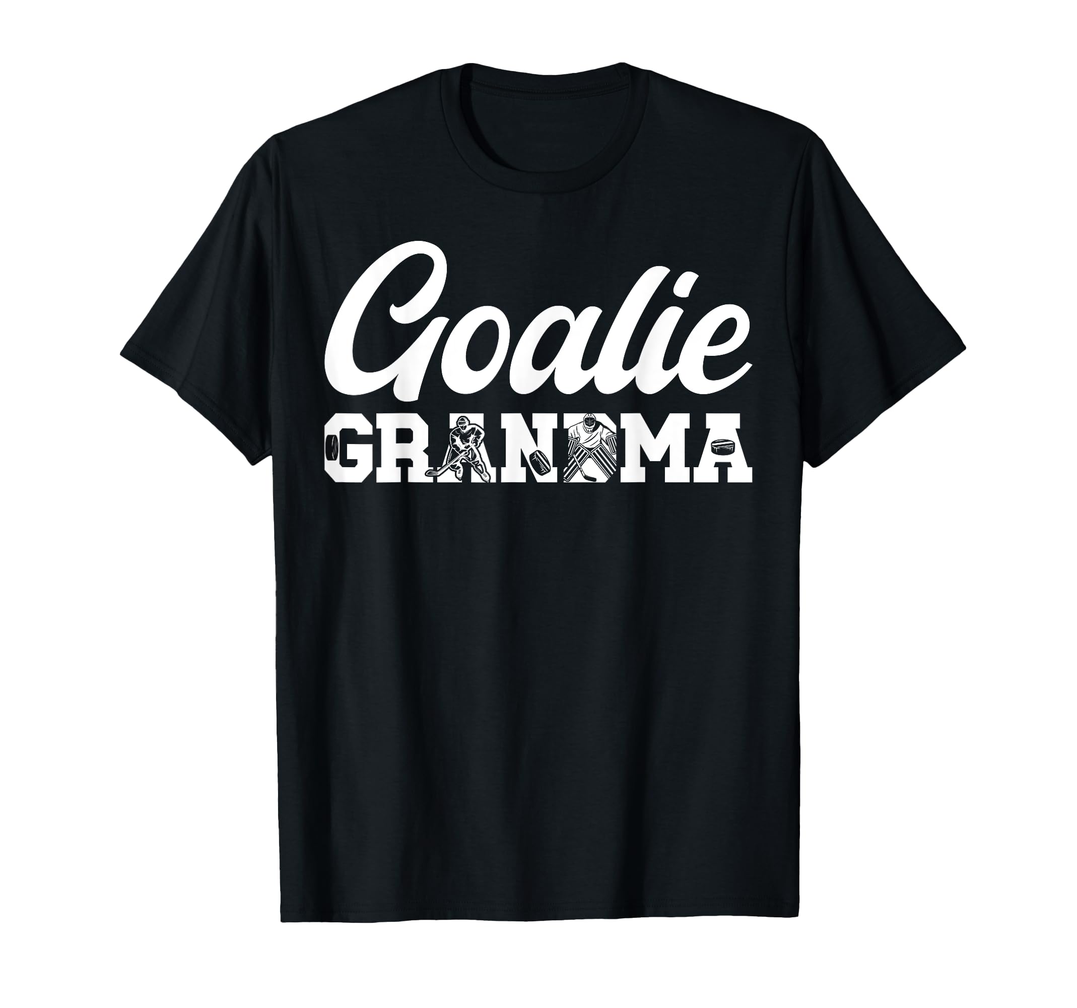 Ice Hockey Goalie Grandma Hockey T-Shirt - Trendy Graphic Unisex