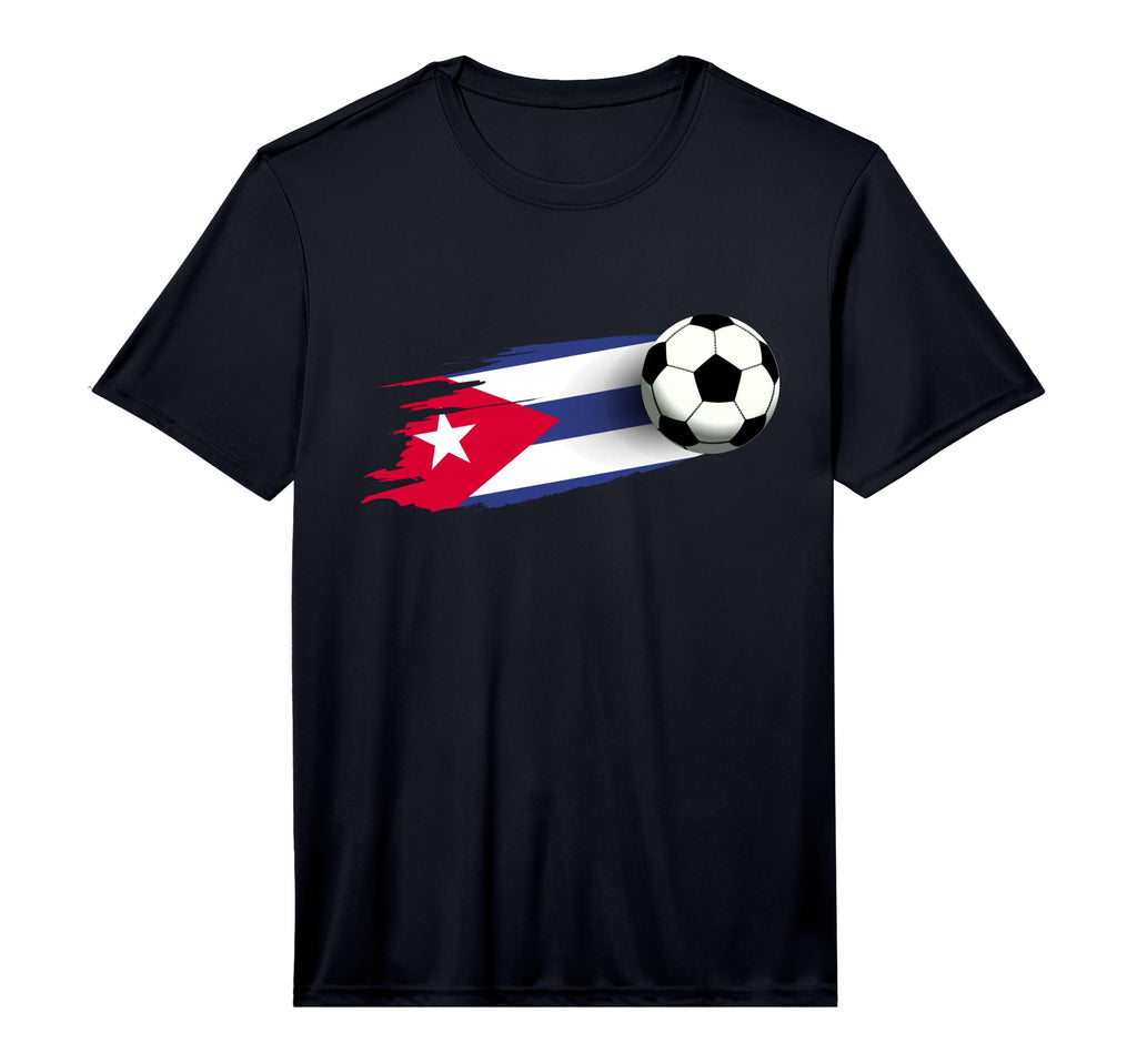 Mens Cuba Flag Cuban Soccer Flag Cuban T-Shirt - Unique Graphic Unisex