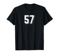Number 57 80S 90S Soccer Team Jersey T-Shirt - Streetwear Style Unisex